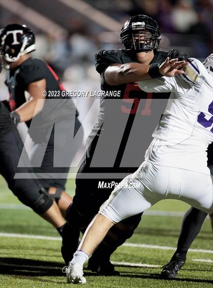 Thumbnail 2 in Timber Creek vs Trinity (UIL 6A Football Bi-District) photogallery.