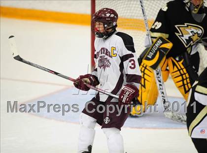 Thumbnail 2 in Barlow vs. Brookfield/Bethel/Danbury (SWC Semifinal) photogallery.