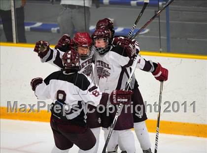 Thumbnail 2 in Barlow vs. Brookfield/Bethel/Danbury (SWC Semifinal) photogallery.