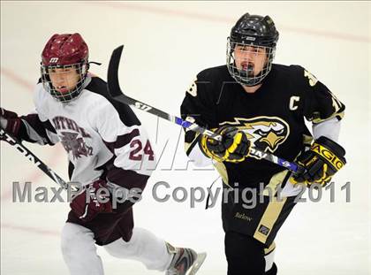 Thumbnail 2 in Barlow vs. Brookfield/Bethel/Danbury (SWC Semifinal) photogallery.