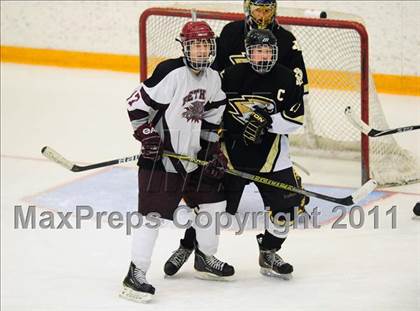 Thumbnail 1 in Barlow vs. Brookfield/Bethel/Danbury (SWC Semifinal) photogallery.