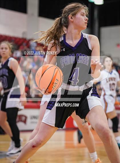 Thumbnail 2 in Spring Creek vs. Lowry (NIAA Class 3A State Girls Final) photogallery.