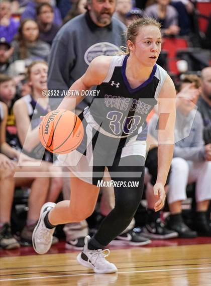 Thumbnail 3 in Spring Creek vs. Lowry (NIAA Class 3A State Girls Final) photogallery.