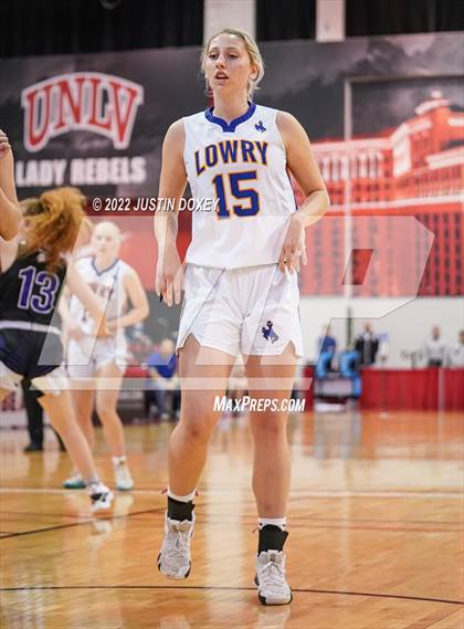 Thumbnail 2 in Spring Creek vs. Lowry (NIAA Class 3A State Girls Final) photogallery.