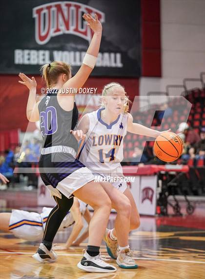 Thumbnail 3 in Spring Creek vs. Lowry (NIAA Class 3A State Girls Final) photogallery.