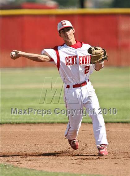 Thumbnail 1 in Centennial vs. Madera (CIF CS D1 Playoffs) photogallery.
