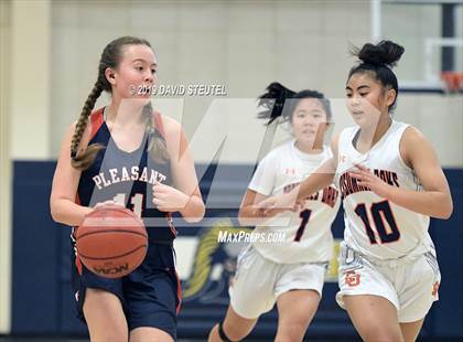 Thumbnail 1 in Pleasant Grove vs. Cosumnes Oaks (Trojan Toss Up) photogallery.