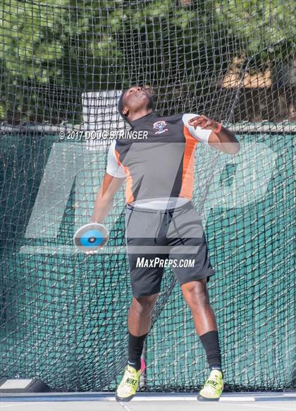 Thumbnail 2 in CIF State Track and Field Championships (Boys Discus Finals) photogallery.
