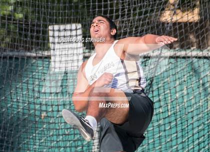 Thumbnail 1 in CIF State Track and Field Championships (Boys Discus Finals) photogallery.