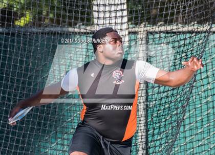 Thumbnail 2 in CIF State Track and Field Championships (Boys Discus Finals) photogallery.