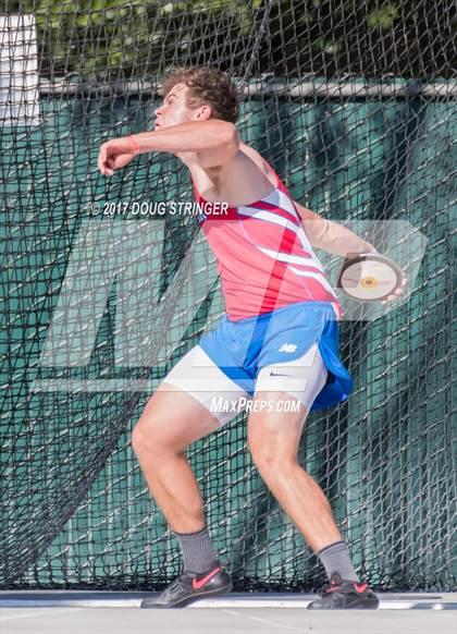 Thumbnail 1 in CIF State Track and Field Championships (Boys Discus Finals) photogallery.