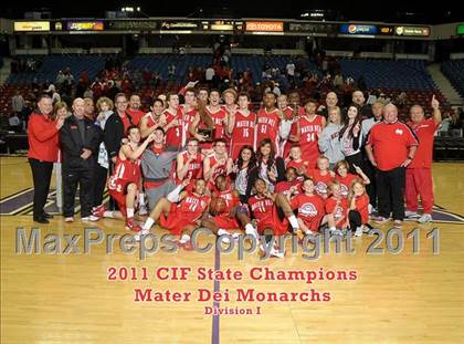 Thumbnail 2 in Mater Dei (CIF State D1 Award Photos) photogallery.