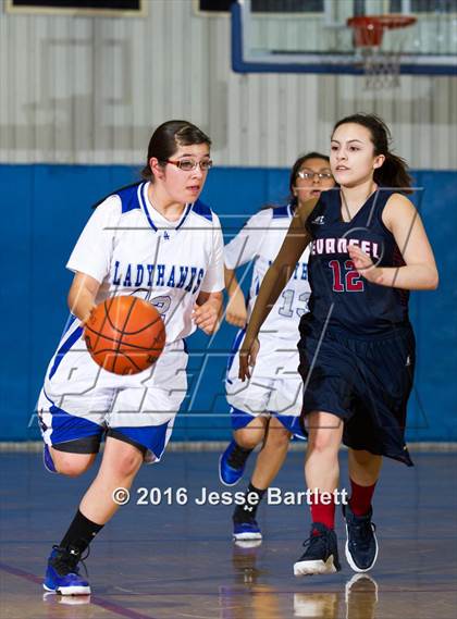 Thumbnail 2 in Evangel Christian Academy vs Laguna Acoma (Evangel Eagle Tournament) photogallery.