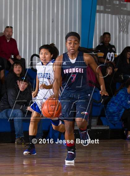 Thumbnail 2 in Evangel Christian Academy vs Laguna Acoma (Evangel Eagle Tournament) photogallery.