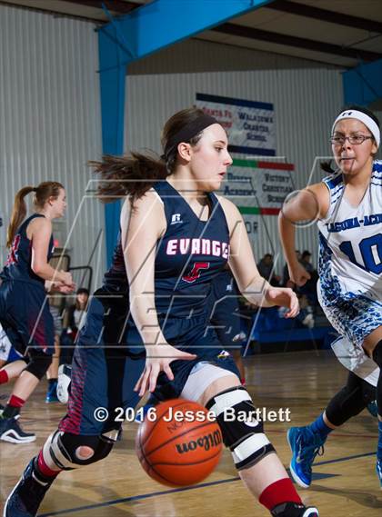 Thumbnail 3 in Evangel Christian Academy vs Laguna Acoma (Evangel Eagle Tournament) photogallery.