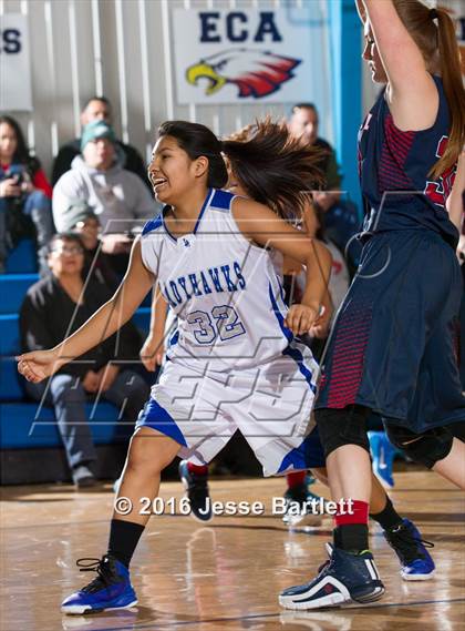 Thumbnail 3 in Evangel Christian Academy vs Laguna Acoma (Evangel Eagle Tournament) photogallery.