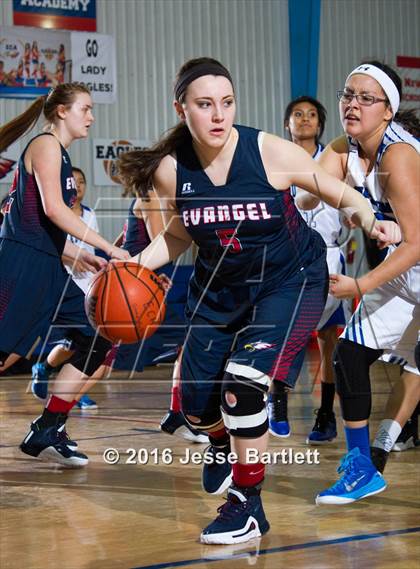 Thumbnail 2 in Evangel Christian Academy vs Laguna Acoma (Evangel Eagle Tournament) photogallery.