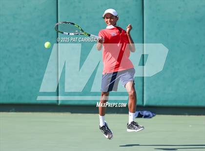 Thumbnail 3 in Wylie vs Frisco Centennial (UIL 5A Tennis Semifinal) photogallery.