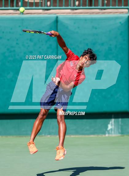 Thumbnail 2 in Wylie vs Frisco Centennial (UIL 5A Tennis Semifinal) photogallery.