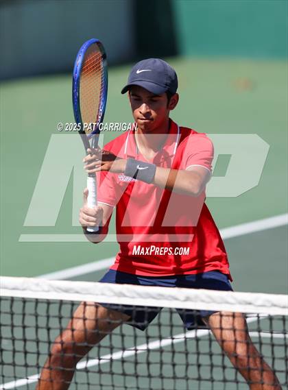 Thumbnail 2 in Wylie vs Frisco Centennial (UIL 5A Tennis Semifinal) photogallery.