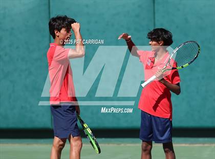 Thumbnail 1 in Wylie vs Frisco Centennial (UIL 5A Tennis Semifinal) photogallery.