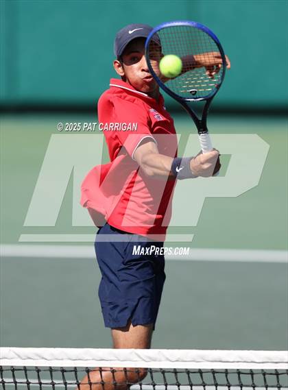 Thumbnail 1 in Wylie vs Frisco Centennial (UIL 5A Tennis Semifinal) photogallery.