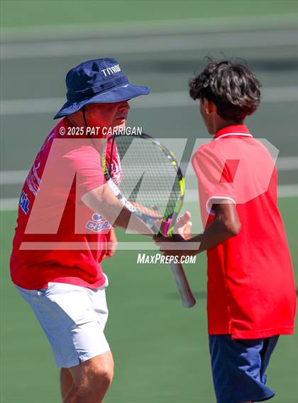 Thumbnail 2 in Wylie vs Frisco Centennial (UIL 5A Tennis Semifinal) photogallery.