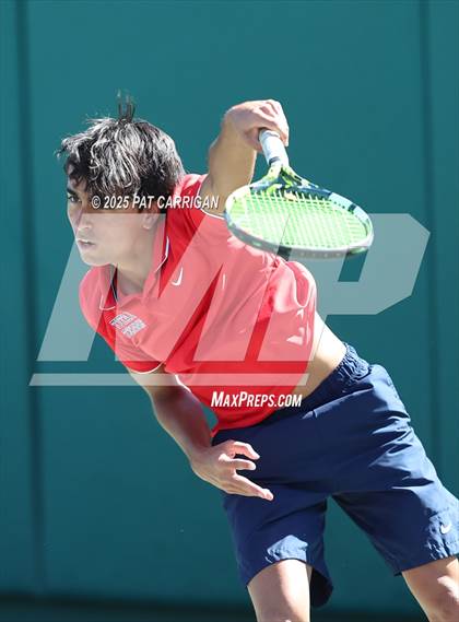 Thumbnail 1 in Wylie vs Frisco Centennial (UIL 5A Tennis Semifinal) photogallery.