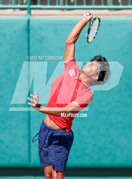 Thumbnail 1 in Wylie vs Frisco Centennial (UIL 5A Tennis Semifinal) photogallery.