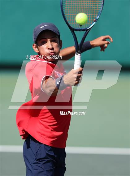 Thumbnail 3 in Wylie vs Frisco Centennial (UIL 5A Tennis Semifinal) photogallery.