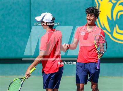 Thumbnail 2 in Wylie vs Frisco Centennial (UIL 5A Tennis Semifinal) photogallery.