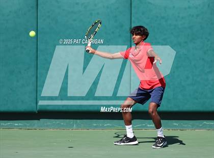 Thumbnail 3 in Wylie vs Frisco Centennial (UIL 5A Tennis Semifinal) photogallery.