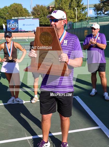 Thumbnail 3 in Wylie vs Frisco Centennial (UIL 5A Tennis Semifinal) photogallery.