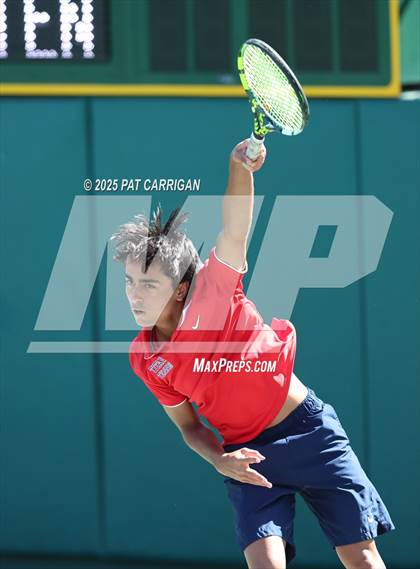 Thumbnail 3 in Wylie vs Frisco Centennial (UIL 5A Tennis Semifinal) photogallery.