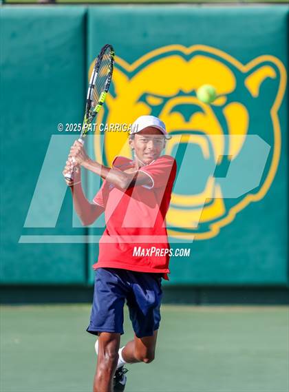 Thumbnail 3 in Wylie vs Frisco Centennial (UIL 5A Tennis Semifinal) photogallery.