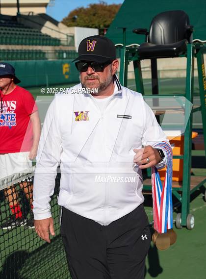 Thumbnail 2 in Wylie vs Frisco Centennial (UIL 5A Tennis Semifinal) photogallery.