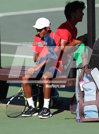 Thumbnail 1 in Wylie vs Frisco Centennial (UIL 5A Tennis Semifinal) photogallery.