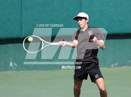 Thumbnail 3 in Wylie vs Frisco Centennial (UIL 5A Tennis Semifinal) photogallery.