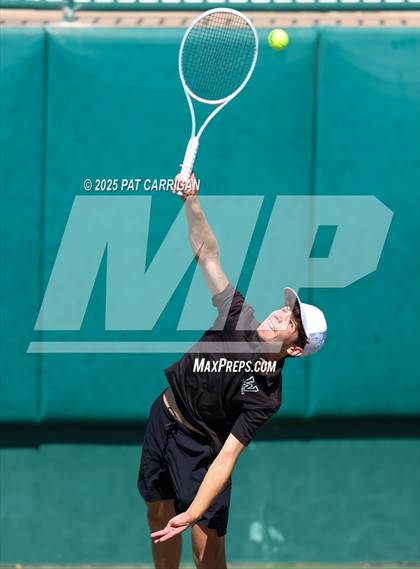 Thumbnail 3 in Wylie vs Frisco Centennial (UIL 5A Tennis Semifinal) photogallery.