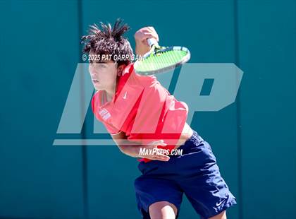 Thumbnail 3 in Wylie vs Frisco Centennial (UIL 5A Tennis Semifinal) photogallery.