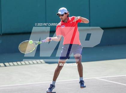 Thumbnail 2 in Wylie vs Frisco Centennial (UIL 5A Tennis Semifinal) photogallery.