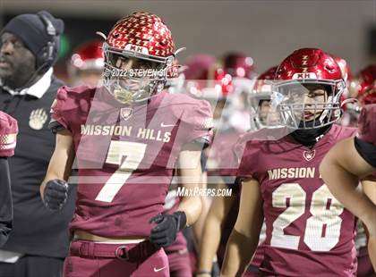 Thumbnail 2 in Mission Hills vs. Mater Dei Catholic (CIF SDS D1 Final) photogallery.