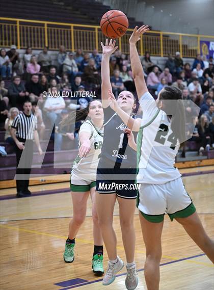 Thumbnail 1 in Notre Dame vs. Green (OHSAA DIV VII District) photogallery.