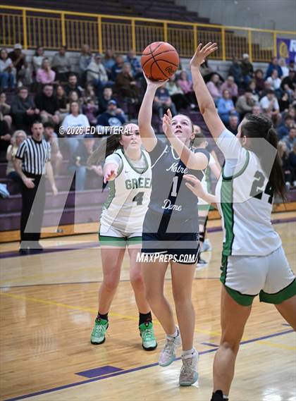 Thumbnail 3 in Notre Dame vs. Green (OHSAA DIV VII District) photogallery.