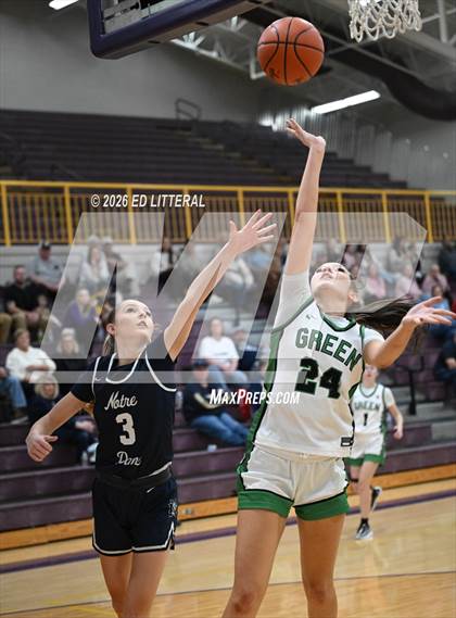 Thumbnail 2 in Notre Dame vs. Green (OHSAA DIV VII District) photogallery.