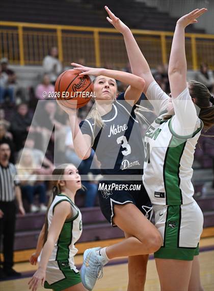 Thumbnail 1 in Notre Dame vs. Green (OHSAA DIV VII District) photogallery.