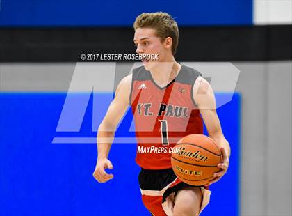 Thumbnail 1 in Falls City vs. St. Paul (Falls City Basketball Tournament) photogallery.