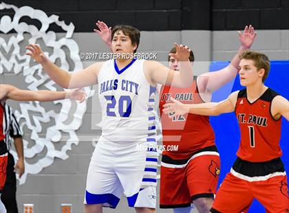 Thumbnail 2 in Falls City vs. St. Paul (Falls City Basketball Tournament) photogallery.