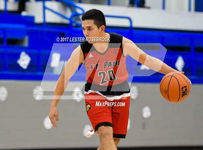 Thumbnail 1 in Falls City vs. St. Paul (Falls City Basketball Tournament) photogallery.