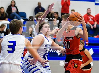 Thumbnail 1 in Falls City vs. St. Paul (Falls City Basketball Tournament) photogallery.